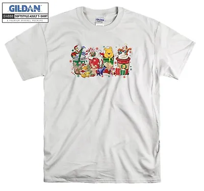 Buy Winnie The Pooh Christmas T-shirt Gift Hoodie Tshirt Men Women Unisex A778 • 11.99£