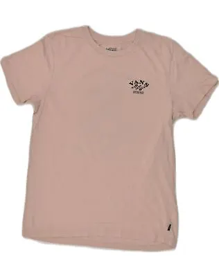 Buy VANS Womens Graphic T-Shirt Top UK 12 Medium Brown Cotton BT05 • 8.32£