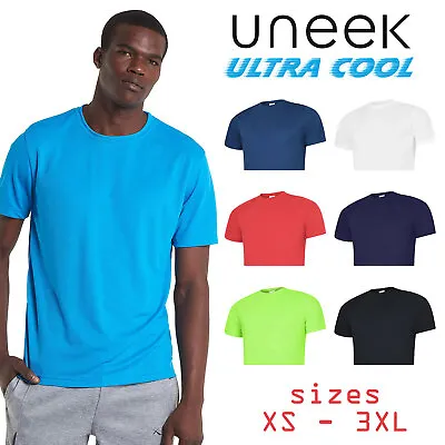 Buy UNEEK Mens Ultra Cool T Shirt Gym Running Leisure Sports Casual Walking • 5.99£