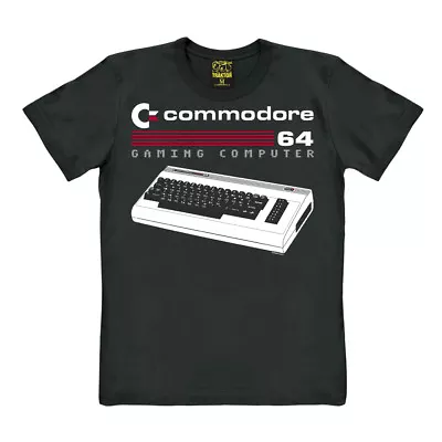 Buy TRAKTOR® : Nerd: Commodore 64: C64: Gaming Computer - Keyboard - Print T-Shirt • 27.54£