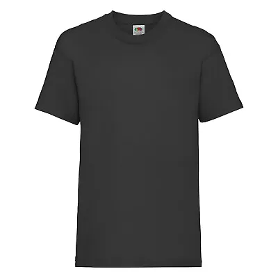 Buy Kids Plain T-Shirt Boys Girls Cotton Shirt Short Sleeve Children Valueweight Top • 3.29£