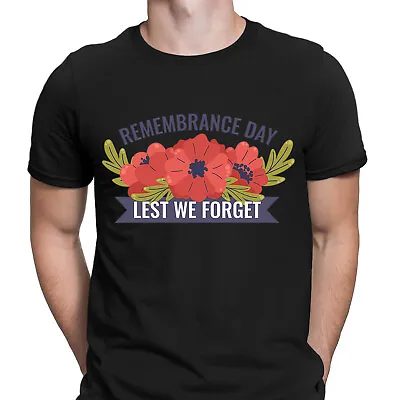 Buy Remembrance Day Flower British Armed Forces Memorial Mens T-Shirts Tee Top #UJV • 9.99£
