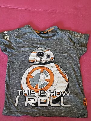 Buy Star Wars 4-5 Years BB8 T Shirt • 1.50£