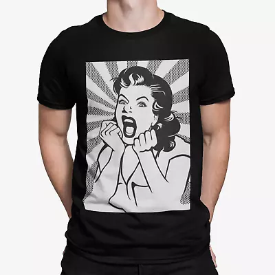 Buy Pop Art Scream T-Shirt - Comedy Retro Cool 80s 90s Movie Poster Unisex Cartoon • 10.79£