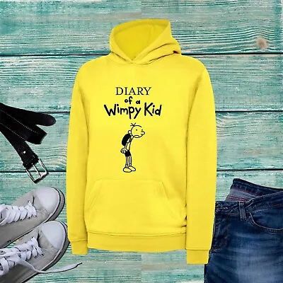Buy Diary Of A Wimpy Kid World Book Day Hoodie Story Character Study Lovers Hood Top • 18.99£