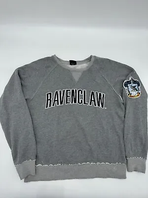 Buy Harry Potter Sweater Womens Size M Gray Ravenclaw Wizarding World Universal • 9.86£
