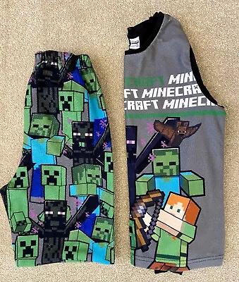 Buy Minecraft Brushed Fleece Pyjamas - 11yo • 4.50£