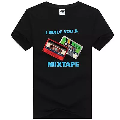 Buy Mens I Made You A Mixtape T Shirt Boys Musical Tape Top Party Cotton Tee 7852 • 9.99£