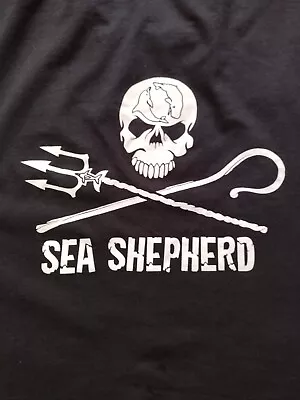 Buy Sea Shepard Black T-Shirt 5XL • 15£