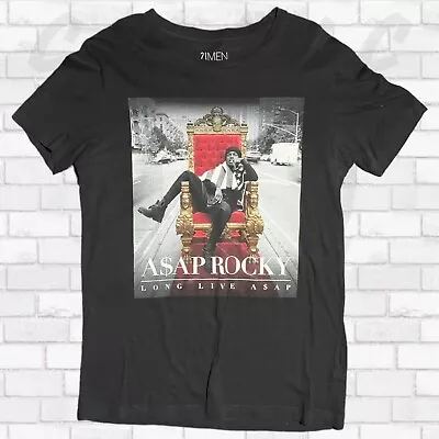 Buy A$AP Rocky American Rapper Music Merch Men’s T-shirt S Vintage Graphic Print Y2K • 11.14£