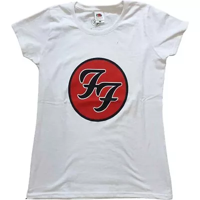 Buy Foo Fighters FF Logo Short Sleeve Tee White New • 20.75£