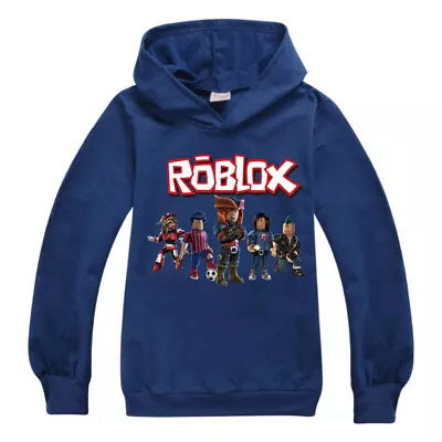 Buy Kids Boys Girls Roblox Hoodie Sweatshirt Pullover Jumper Hooded Casual Top • 9.23£