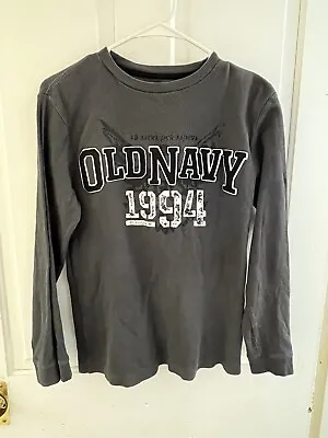 Buy Boys Size XLarge 14/16 Old Navy Long Sleeve Shirt Soft Comfortable T-shirt Gray • 7.10£