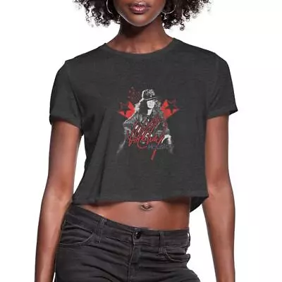 Buy Whitney Houston Picture And Signature Women's Cropped T-Shirt • 26.51£