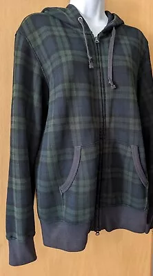 Buy Hoodie Unisex Size M Sweat Shirts Since 1984 Cotton Green/ Blue Tartan / Plaid • 15£