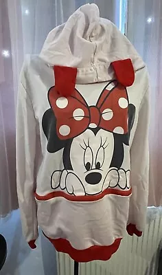 Buy Pink & Red Minnie Mouse Hoodie Womens Size M-L • 0.99£