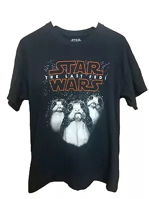 Buy Star Wars The Last Jedi Porgs Cotton T Shirt Top Tee I Mens Size Large I Black  • 12.95£