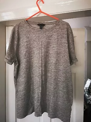 Buy New Look Womens Grey Basic T-Shirt Size 18 Round Neck • 1.49£
