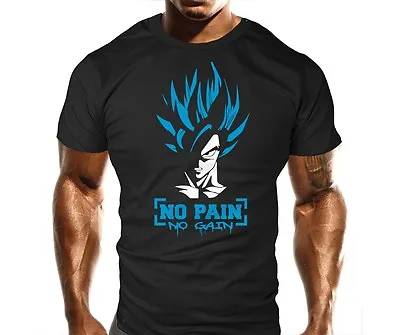 Buy Goku No Pain Mens Gym T-Shirt Fashion Cool Workout MMA Bodybuilding Top Gift • 12.99£