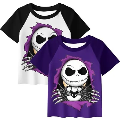 Buy Jack Skellington The Nightmare Before Christmas Kids Short Sleeve T-Shirt Top • 8.99£
