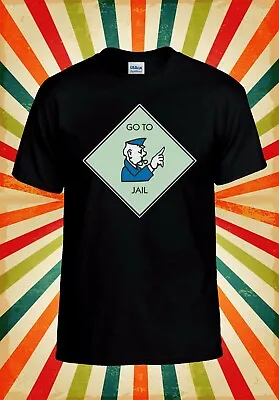 Buy Go To Jail Monopoly Game Funny Cool Men Women Vest Tank Top Unisex T Shirt 2202 • 9.95£