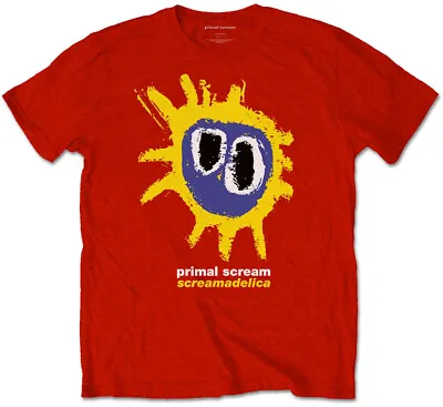 Buy Primal Scream Screamadelica Red T-Shirt OFFICIAL • 16.39£