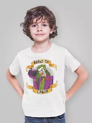 Buy Joker T-Shirt Agent Of Chaos 80s 90s Girls Movie Retro Tee Children Tee Batman • 6.99£