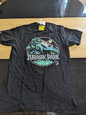 Buy Womens Jurassic Park Black T-shirt Sz M • 9.44£
