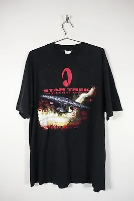 Buy Vintage 1994 Star Trek Generations Graphic Print T Shirt XL Mens Sci Fi • 22.55£