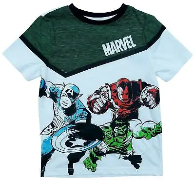 Buy New Boys Marvel Avengers T-shirt,Hulk,Ironman,Captain America / 7-10yrs. • 5.99£