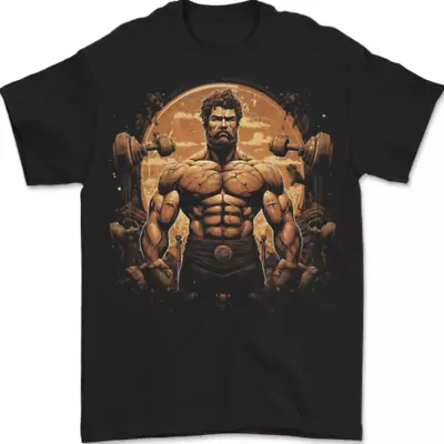 Buy Hercules Gym Weightlifting Training Bodybuilding Mens T-Shirt 100% Cotton • 8.49£