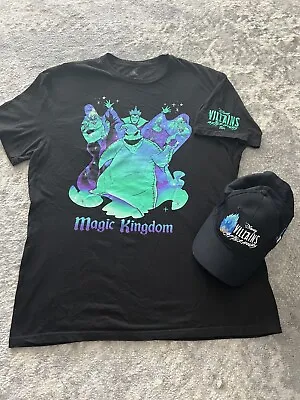Buy Disney Parks Villains After Hours 2019 Hades Hat + 2020 Men’s XL T Shirt Black • 28.41£