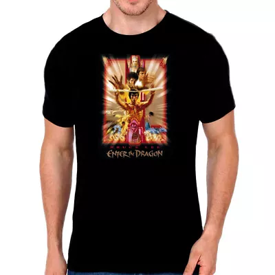 Buy BRUCE LEE T Shirt - Enter The Dragon Movie Poster T Shirt - Asian Version • 9.49£