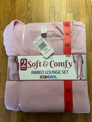 Buy Soft And Comfy Ribbed Loungewear 32 Degrees Cool Pink Medium New Pyjamas  • 14.99£