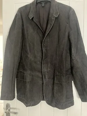 Buy DKNY Mens Washed Out Grey Denim Jacket Size Medium • 25£