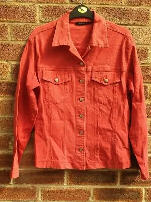 Buy Miss Dynam Women / Girl 's Red Denim Jean Jacket Size S • 20£