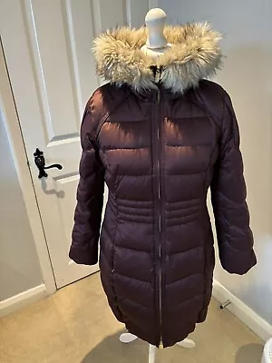 Buy Eliza J  Burgundy Puffer Coat Size L • 15£