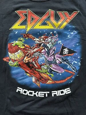 Buy Vintage Edguy Rocket Ride XL Tour T-shirt Hammerfall Tobias Sammet  Avantasia • 6.31£
