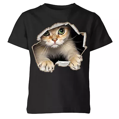Buy 3D Graphic Cat Cool Boys Girls Funny Presents Gifts For Kids T-Shirts #P1#OR#A • 6.99£