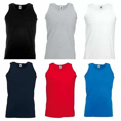 Buy Mens Vest 100% Cotton Gym Training Tank Top T Shirt Summer New Sleeveless • 3.49£