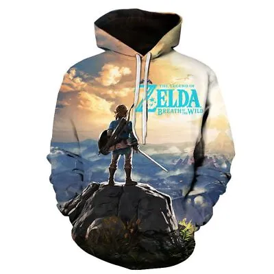 Buy Kids The Legend Of Zelda Hoodie Hooded Jumper Short Sleeve T-shirt Tee Top Gift • 6.99£