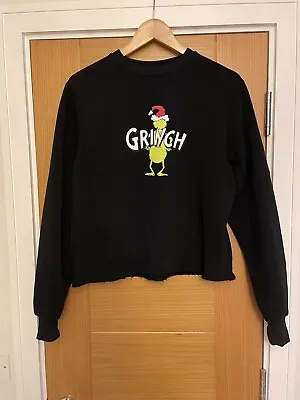 Buy The Grinch Christmas Jumper Xmas Sweater Black Sweatshirt • 9.99£