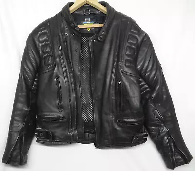 Buy AKITO Mercury Plus Leather Jacket Size M Medium Biker Motorcycle Motorbike Black • 40£