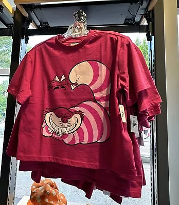 Buy Disney Park 2024 Alice In Wonderland Cheshire Cat Pink T-Shirt, Female, Size S • 47.76£