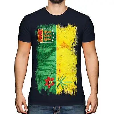 Buy Saskatchewan Grunge Flag Mens T-shirt Tee Top Gift Shirt Clothing Jersey • 9.95£