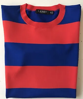 Buy Men’s Ralph Lauren Crew Neck Short-Sleeved T-Shirt/Top. Striped. Chest 40 -42 . • 12£