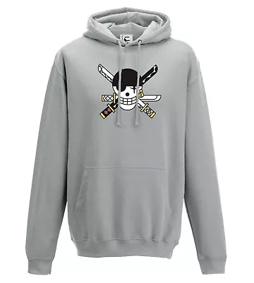 Buy Anime One Piece Roronoa Zoro Pirate Flag Japanese Hoodie All Size Adult & Kid • 14.99£