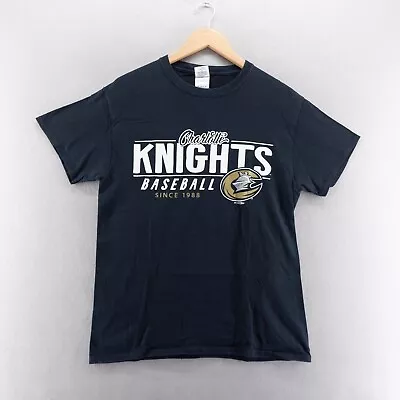 Buy Charlotte Knight Baseball Mens T Shirt Medium Black Graphic Print MLB • 8.99£