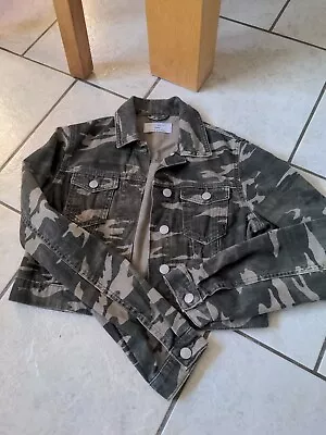 Buy New Look Age 12-13 Screen Camouflage Denim Jacket • 7£
