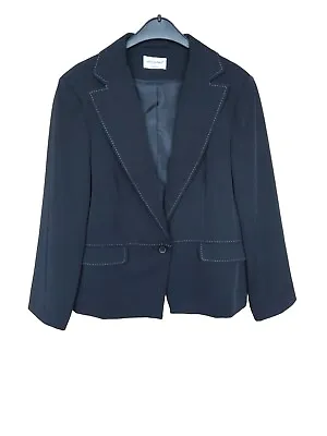 Buy Black Slim Fit Blazer Jacket Size 18 • 6.50£